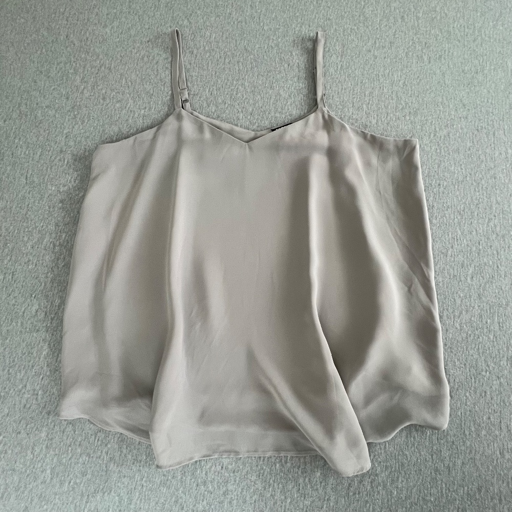 Torrid Sophie Chiffon Double Layer Swing Cami | Sleeveless Blouse | Sz 0x | Gray